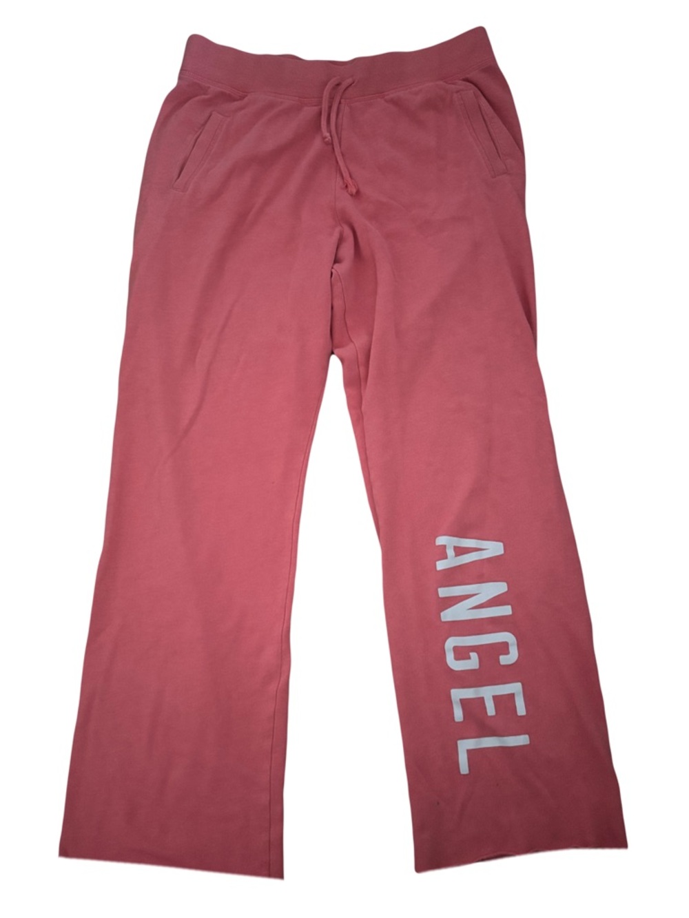 Y2K Low Rise Wide Leg Victoria's Secret Coral Cozy Sweatpants